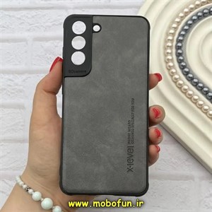 قاب گوشی Galaxy S21 FE سامسونگ ژله ای چرمی ساده ایکس لول X-LEVEL خاکستری کد 82246