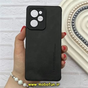 قاب گوشی Poco X5 Pro / Redmi Note 12 Pro 5G شیائومی ژله ای چرمی ساده ایکس لول X-LEVEL مشکی کد 82215
