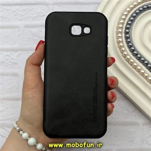 قاب گوشی Galaxy A7 2017 / A720 سامسونگ ژله ای چرمی ساده ایکس لول X-LEVEL مشکی کد 82181