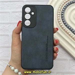 قاب گوشی Galaxy S23 FE سامسونگ ژله ای چرمی ساده ایکس لول X-LEVEL سرمه ای کد 82252