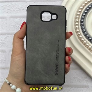 قاب گوشی Galaxy A5 2016 / A510 سامسونگ ژله ای چرمی ساده ایکس لول X-LEVEL خاکستری کد 82170