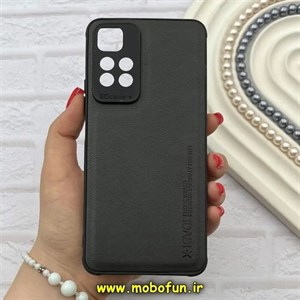 قاب گوشی Redmi Note 11 Pro Plus شیائومی ژله ای چرمی ساده ایکس لول X-LEVEL مشکی کد 82235