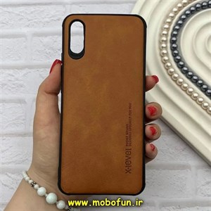 قاب گوشی Redmi 9A / Redmi 9AT / Redmi 9A Sport شیائومی ژله ای چرمی ساده ایکس لول X-LEVEL عسلی کد 82217
