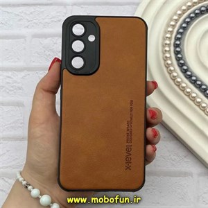 قاب گوشی Galaxy A54 سامسونگ ژله ای چرمی ساده ایکس لول X-LEVEL عسلی کد 82190