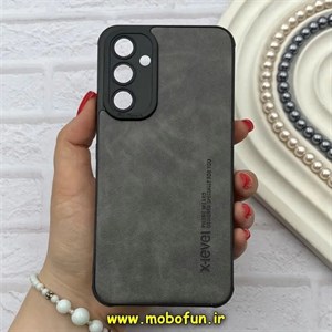 قاب گوشی Galaxy A54 سامسونگ ژله ای چرمی ساده ایکس لول X-LEVEL خاکستری کد 82191