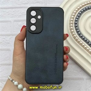 قاب گوشی Galaxy A54 سامسونگ ژله ای چرمی ساده ایکس لول X-LEVEL سرمه ای کد 82193