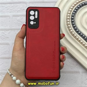 قاب گوشی Poco M3 Pro / Redmi Note 10 5G / Redmi Note 11 SE شیائومی ژله ای چرمی ساده ایکس لول X-LEVEL قرمز کد 82208