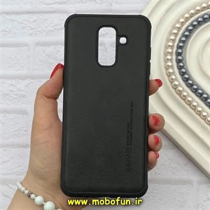 قاب گوشی Galaxy A6 Plus 2018 سامسونگ ژله ای چرمی ساده ایکس لول X-LEVEL مشکی کد 82175