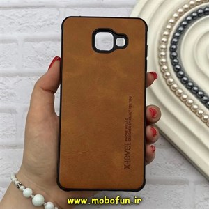 قاب گوشی Galaxy A7 2016 / A710 سامسونگ ژله ای چرمی ساده ایکس لول X-LEVEL عسلی کد 82178