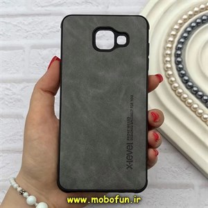 قاب گوشی Galaxy A7 2016 / A710 سامسونگ ژله ای چرمی ساده ایکس لول X-LEVEL خاکستری کد 82179