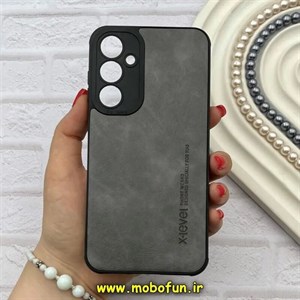 قاب گوشی Galaxy S23 FE سامسونگ ژله ای چرمی ساده ایکس لول X-LEVEL خاکستری کد 82250