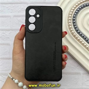 قاب گوشی Galaxy S23 FE سامسونگ ژله ای چرمی ساده ایکس لول X-LEVEL مشکی کد 82251