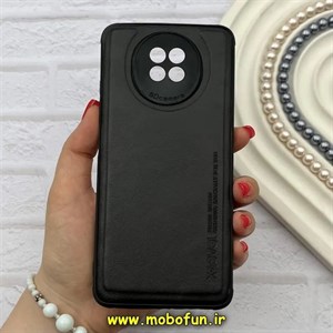 قاب گوشی Redmi Note 9T 5G شیائومی ژله ای چرمی ساده ایکس لول X-LEVEL مشکی کد 82228