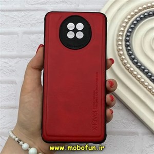 قاب گوشی Redmi Note 9T 5G شیائومی ژله ای چرمی ساده ایکس لول X-LEVEL قرمز کد 82230