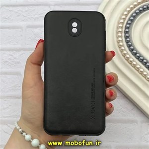 قاب گوشی Galaxy J7 Pro سامسونگ ژله ای چرمی ساده ایکس لول X-LEVEL مشکی کد 82204