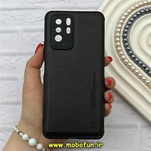 قاب گوشی Xiaomi Poco X3 GT / Redmi Note 10 Pro 5G شیائومی ژله ای چرمی ساده ایکس لول X-LEVEL مشکی کد 82211