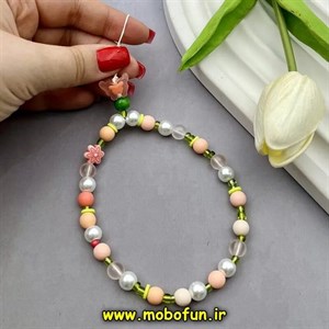 بند آویز دستی موبایل طرح لاکچری پروانه مرواریدی کد 85776