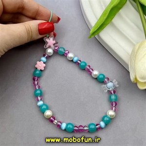 بند آویز دستی موبایل طرح لاکچری ستاره مرواریدی کد 85777