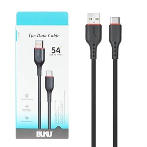 کابل شارژ 2 متری فست USB to Type-C برند BUKU مدل MA-85 رنگ مشکی کد 140290