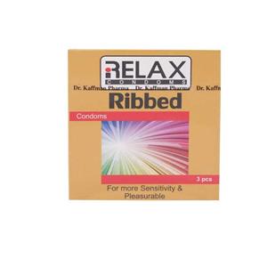 کاندوم ریلکس مدل Relax Ribbed بسته 3 عددی 