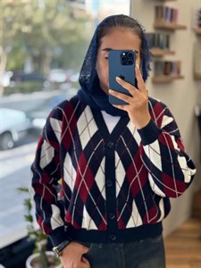 ژاکت بافت لوزی_3028