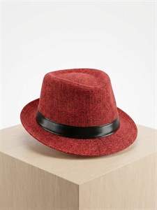 کلاه شاپو chapeau حصیری زرشکی