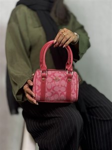 کیف دخترانه صندوقی کوچ صورتی | کیف دخترانه صندوقی کوچ صورتی coach کد 204