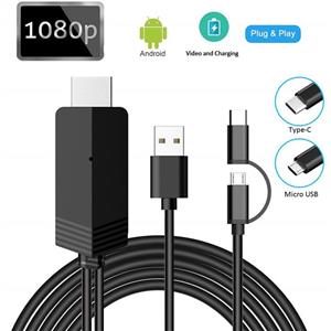 کابل تبدیل TYPE C و MICRO USB به HDMI میرااسکرین 