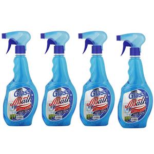 شیشه پاک کن بس مدل A500 حجم 500 میلی لیتر بسته 4 عددی
