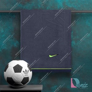 حوله ورزشی NIKE طوسی سبز بزرگ