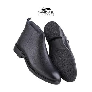 نیم بوت مردانه چرم کلاسیک کد 7032011