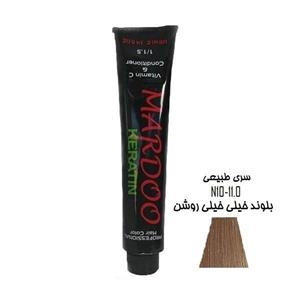 رنگ مو ماردو شماره N10 11.0 حجم 100 میلی لیتر رنگ بلوند خیلی خیلی روشن