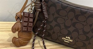 چارم بگ کروسان و شکلات Charm bag-9934-L