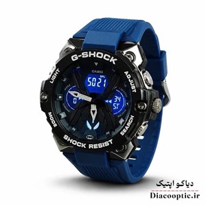 ساعت مچی پسرانه دو زمانه برند جی شاک مدل G1262 بند رابر