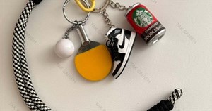 آویز کیف زنانه طرح استار باکس Charm-8419-L