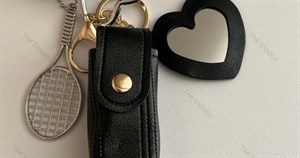 چارم بگ زنانه آیینه وتنیس مشکی Charm-8426-L