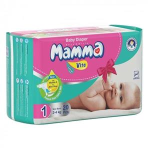 پوشک ماما سایز کوچک بسته 20 عددی Mamma Size Small Diaper Pack Of 20