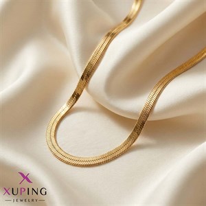گردنبند ماری تخت ژوپینگ طلایی (5 میل) 
