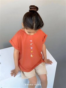 تیشرت شلوارک دخترانه گل (3017) سایز 35 و 50