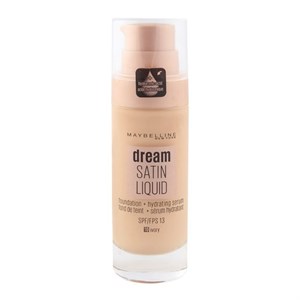 کرم پودر آبرسان میبلین مدل Dream Satin Liquid مناسب برای انواع پوست بویژه پوست نرمال تا خشک حجم 30 میلی لیتر