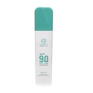 لوسیون ضدآفتاب استیلن spf90 مدل super moisturizing مناسب برای انواع پوست حجم 120 میلی لیتر
