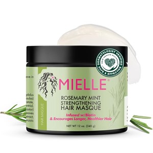 ماسک مو تقویت‌کننده رزماری و نعناع میله Mielle Rosemary Mint Hair Masque مناسب موهای آسیب دیده وزن 340 گرم