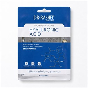 ماسک ورقه ای جوانساز پوست دکتر راشل مدل Hyaluronic Acid مناسب برای انواع پوست