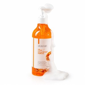 ژل شستشوی لایه بردار و روشن کننده بدن ویتامین سی دکتر راشل DR·RASHEL Vitamin C Exfoliating Silky Shower Gelمناسب برای انواع پوست حجم 500 میلی لیتر