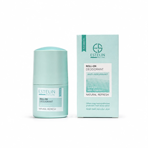 مام رول ضدتعریق و دئودورانت استلین مدل Natural Refresh حجم 50 میلی لیتر Estelin Natural Refresh Roll-On Deodorant