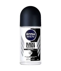 رول ضد تعریق مردانه نیوآ مدل Black & White Invisible Original حجم ۵۰ میلی‌لیتر
