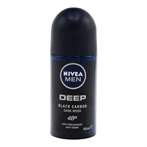 مام رول مردانه نیوآ NIVEA اصل آلمان Black Carbon Dark Wood حجم 50 میلی لیتر