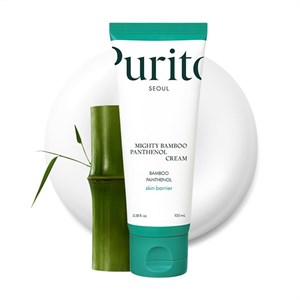 کرم مرطوب کننده و ترمیم کننده سد دفاعی پیوریتو حاوی پانتنولPurito SEOUL Mighty Bamboo Panthenol Cream مناسب انواع پوست حجم 100 میلی لیتر