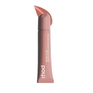 بالم لب (لیپ گلس) رود rhode رنگ peach pit مدل Peptide Lip Tint مرطوب‌کننده و حجم‌دهنده لب با پپتید