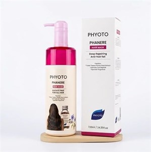 ماسک مو ضد ریزش و ترمیم‌کننده فیتو فانر PHYPHANERE Hair Mask OTO PHANERE PHYOTO مناسب برای موهای رنگ شده حجم 720میلی لیتر